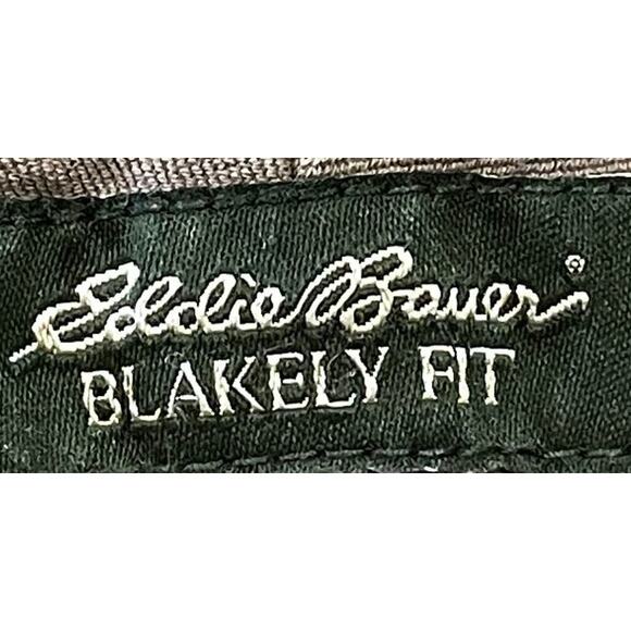 Eddie Bauer Blakely Fit Chino Pants Women Size 12 Brown Mid Rise Cotton Blend - Picture 4 of 5